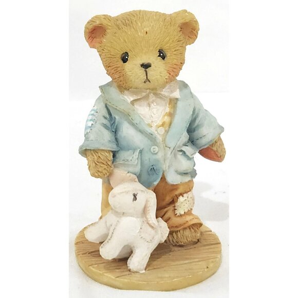 Cherished Teddies JEREMY Friends Like You Figurine boy teddy bear with bunny toy - Picture 1 of 15
